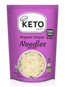 MAKARON (KONJAC) GOTOWY NA WOKA BEZGLUTENOWY BIO 270 g (200 g) - KETO CHEF (BETTER THAN FOODS)