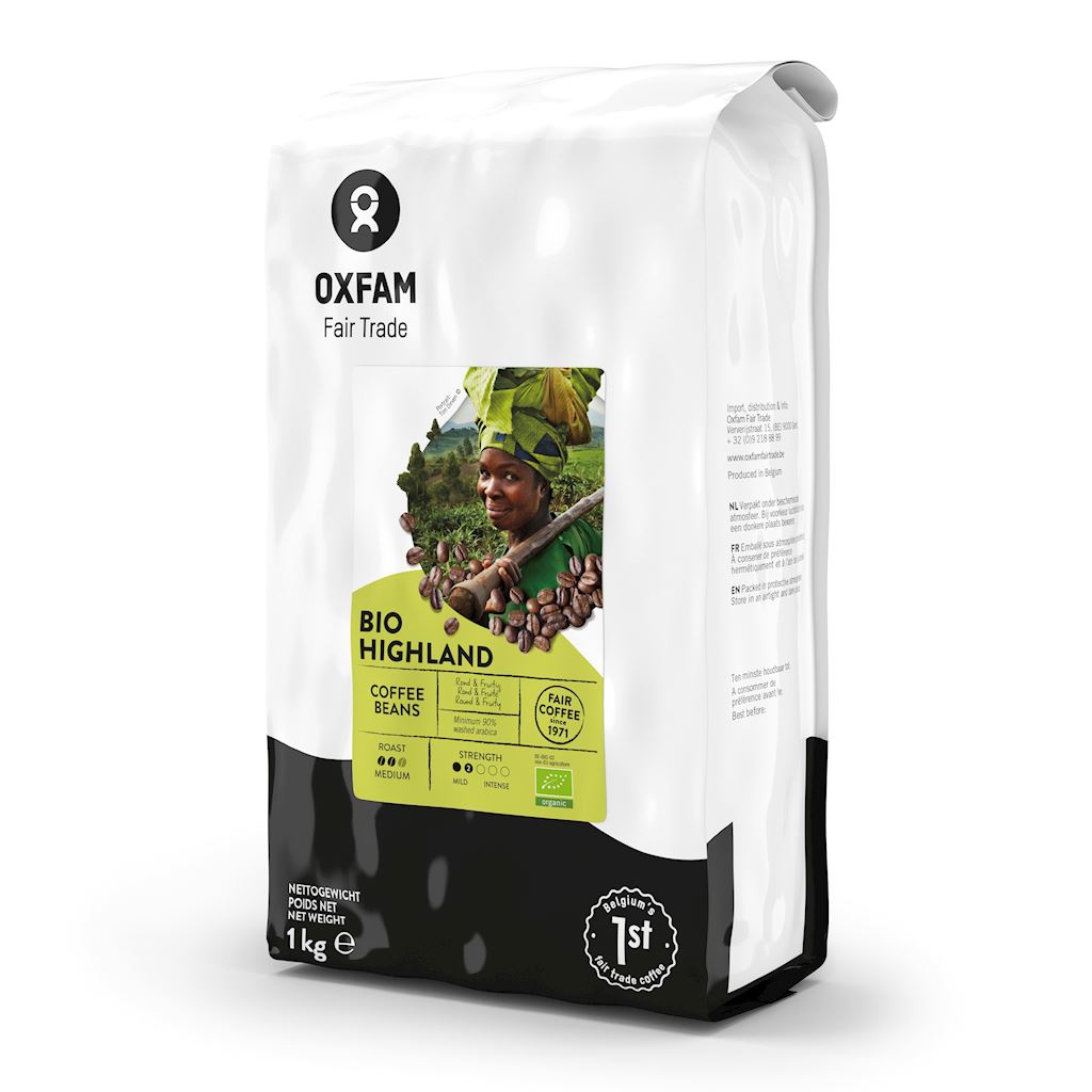 KAWA ZIARNISTA ARABICA/ROBUSTA WYSOKOGÓRSKA FAIR TRADE BIO 1 kg – OXFAM