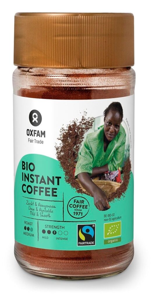 KAWA ROZPUSZCZALNA ARABICA/ROBUSTA TANZANIA FAIR TRADE BIO 100 g – OXFAM
