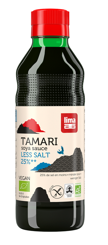 SOS SOJOWY TAMARI 25 % MNIEJ SOLI BEZGLUTENOWY BIO 250 ml – LIMA