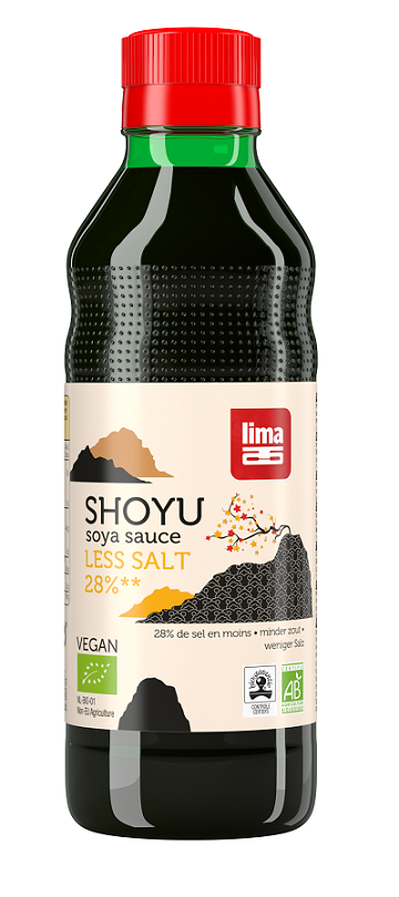 SOS SOJOWY SHOYU 28 % MNIEJ SOLI BIO 250 ml – LIMA
