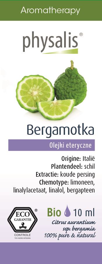 OLEJEK ETERYCZNY BERGAMOTKA ECO 10 ml – PHYSALIS