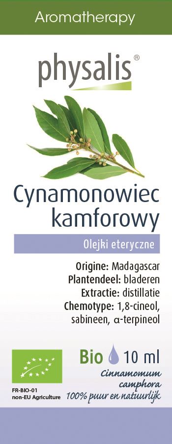 OLEJEK ETERYCZNY CYNAMONOWIEC KAMFOROWY BIO 10 ml – PHYSALIS