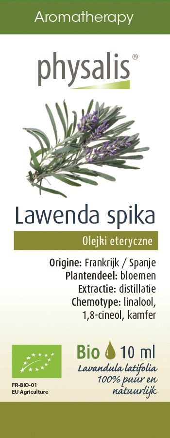 OLEJEK ETERYCZNY LAWENDA SZEROKOLISTNA BIO 10 ml – PHYSALIS