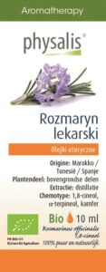OLEJEK ETERYCZNY ROZMARYN LEKARSKI BIO 10 ml - PHYSALIS