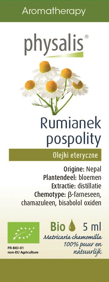 OLEJEK ETERYCZNY RUMIANEK POSPOLITY BIO 5 ml – PHYSALIS