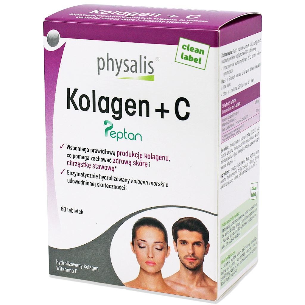 KOLAGEN + WITAMINA C 60 TABLETEK – PHYSALIS