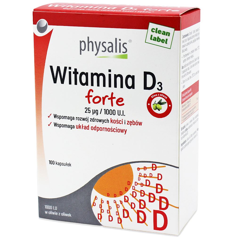 WITAMINA D3 FORTE 100 KAPSUŁEK – PHYSALIS