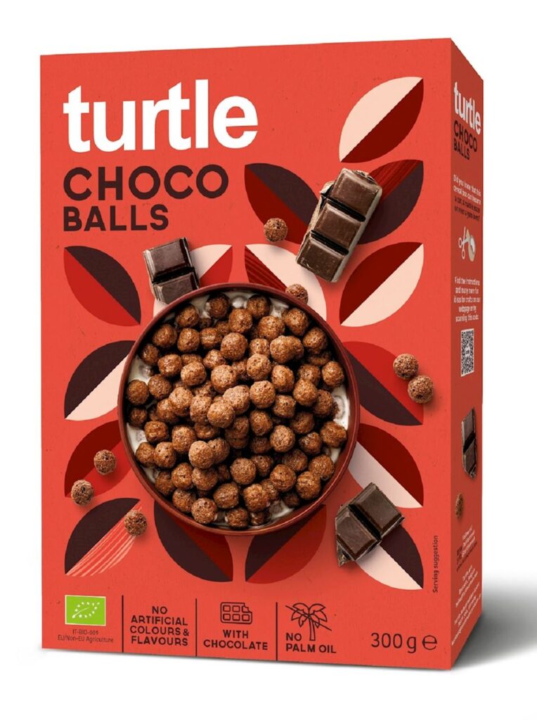 KULKI ZBOŻOWE CZEKOLADOWE BIO 300 g –  TURTLE