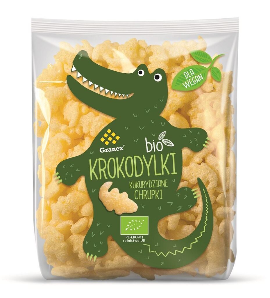 CHRUPKI KUKURYDZIANE KROKODYLKI BIO 80 g – GRANEX