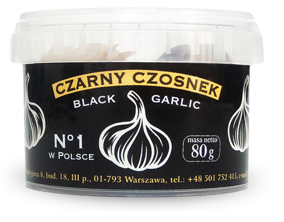 CZARNY CZOSNEK BEZGLUTENOWY BIO 80 g – PIĘĆ PRZEMIAN