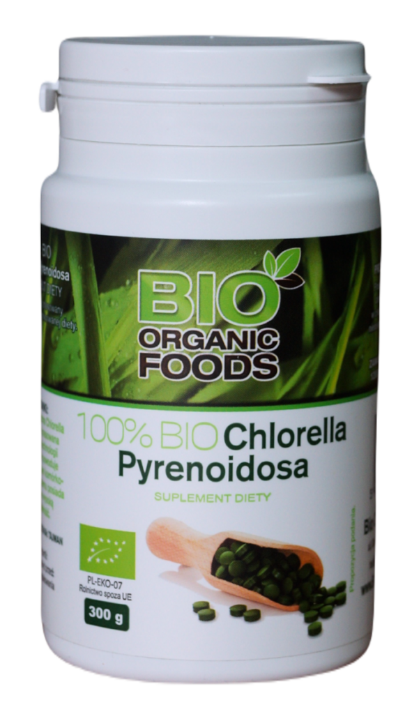 CHLORELLA PYRENOIDOSA BIO (250 mg) 1200 TABLETEK – BIO ORGANIC FOODS
