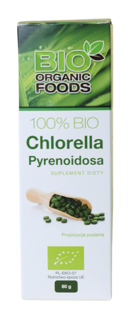 CHLORELLA PYRENOIDOSA BIO (250 mg) 320 TABLETEK – BIO ORGANIC FOODS