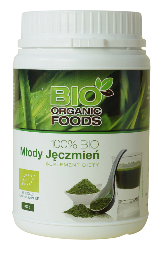 SOK Z MŁODEGO JĘCZMIENIA SPROSZKOWANY BIO 300 g – BIO ORGANIC FOODS