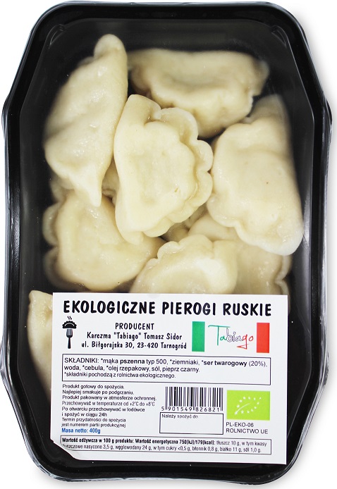 PIEROGI RUSKIE BIO 400 g – KARCZMA TABIAGO (NA ZAMÓWIENIE)