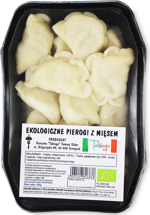 PIEROGI Z MIĘSEM BIO 400 g – KARCZMA TABIAGO (NA ZAMÓWIENIE)