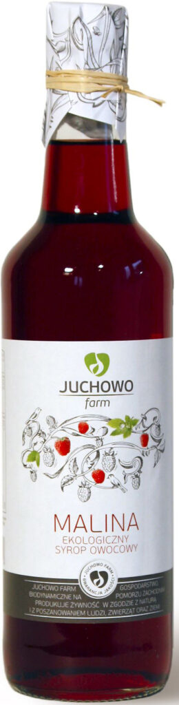 SYROP MALINOWY BIO 500 ml – JUCHOWO (FUNDACJA)