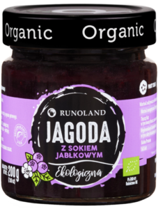 SŁODKA PRZEKĄSKA JAGODA BIO 200 g - RUNOLAND