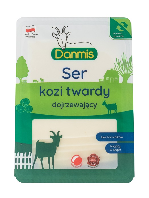 KOZI SER DOJRZEWAJĄCY PLASTRY 100 g – DANMIS