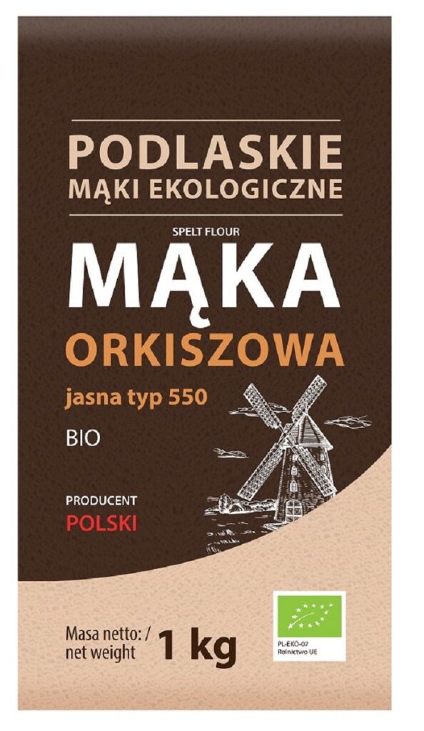 MĄKA ORKISZOWA JASNA TYP 550 BIO 1 kg – BIO LIFE (MĄKI PODLASKIE)