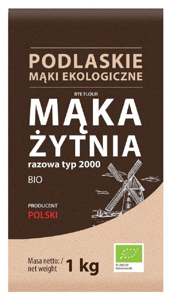 MĄKA ŻYTNIA RAZOWA TYP 2000 BIO 1 kg – BIO LIFE (MĄKI PODLASKIE)