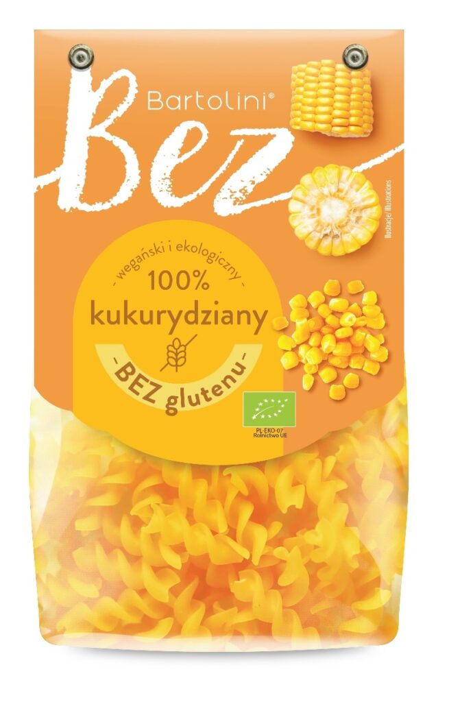 MAKARON (KUKURYDZIANY) ŚWIDERKI BEZGLUTENOWY BIO 250 g – BARTOLINI