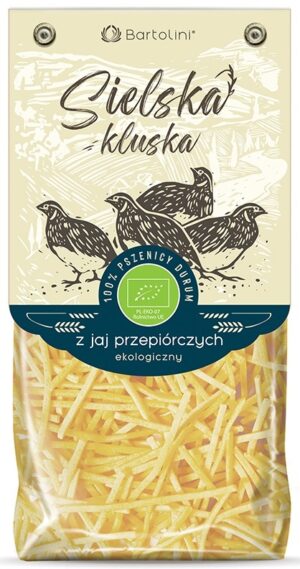 MAKARON (Z JAJ PRZEPIÓRCZYCH) KRAJANKA BIO 250 g - BARTOLINI (SIELSKA KLUSKA)