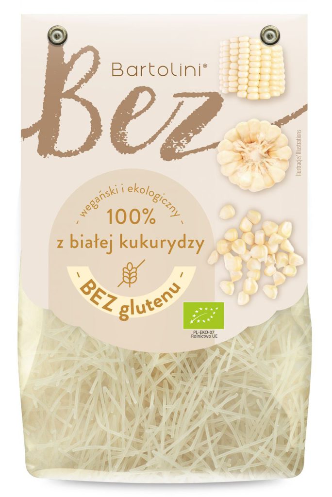 MAKARON (Z BIAŁEJ KUKURYDZY) KRAJANKA BEZGLUTENOWY BIO 250 g – BARTOLINI