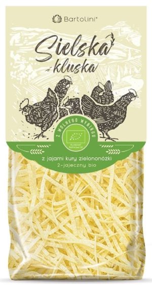 MAKARON (Z JAJ KURY ZIELONONÓŻKI) KRAJANKA BIO 250 g - BARTOLINI (SIELSKA KLUSKA)