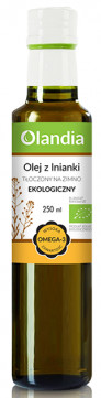 OLEJ Z LNIANKI TŁOCZONY NA ZIMNO BIO 250 ml – OLANDIA