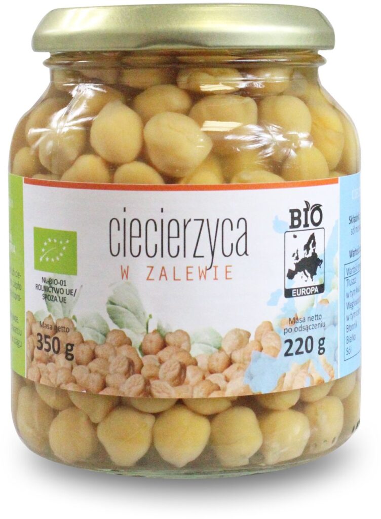CIECIERZYCA W ZALEWIE BIO 350 g (230 g) (SŁOIK) – BIO PLANET