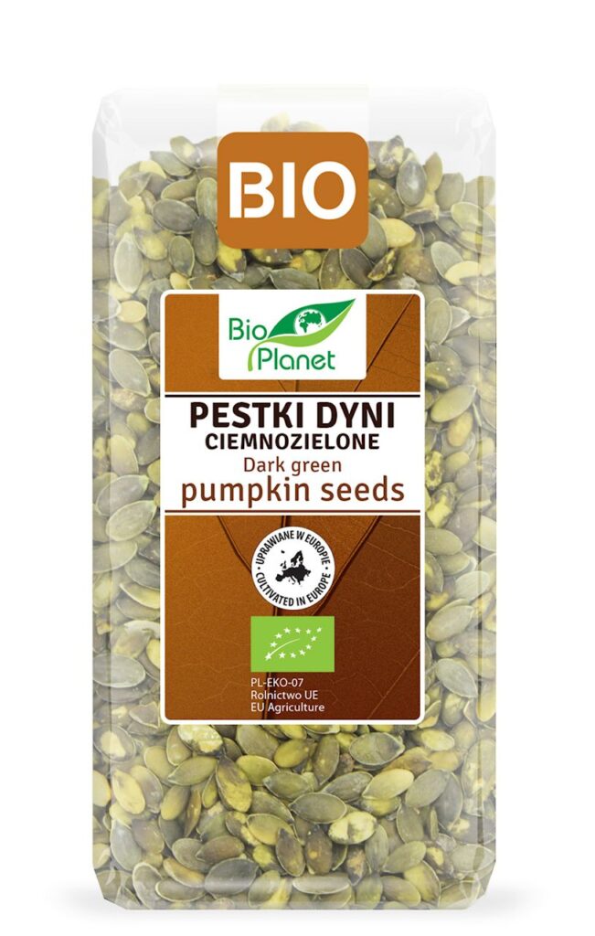 PESTKI DYNI CIEMNOZIELONE (UPRAWIANE W EUROPIE) BIO 350 g – BIO PLANET