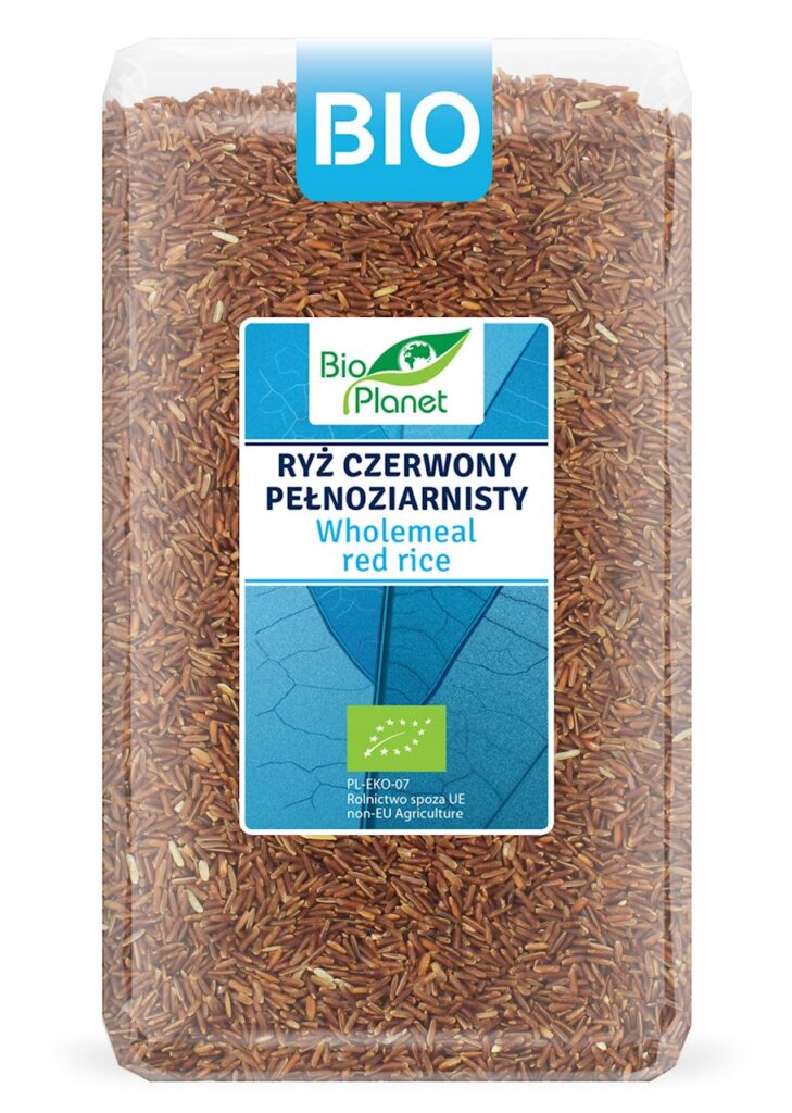 RYŻ CZERWONY PEŁNOZIARNISTY BIO 1 kg – BIO PLANET