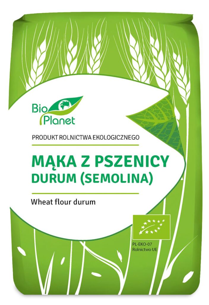 MĄKA Z PSZENICY DURUM (SEMOLINA) BIO 1 kg – BIO PLANET