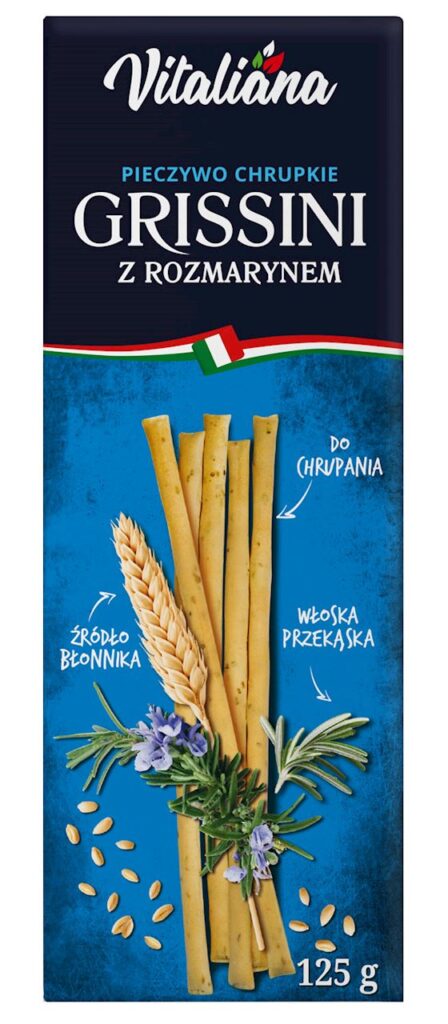 PALUSZKI GRISSINI Z ROZMARYNEM 125 g – VITALIANA