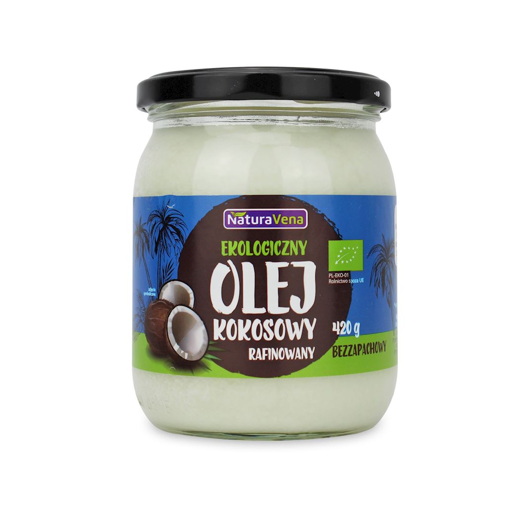 OLEJ KOKOSOWY BEZWONNY BIO 465 ml – NATURAVENA