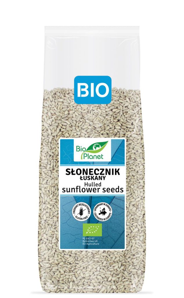 SŁONECZNIK ŁUSKANY BEZGLUTENOWY BIO 800 g – BIO PLANET