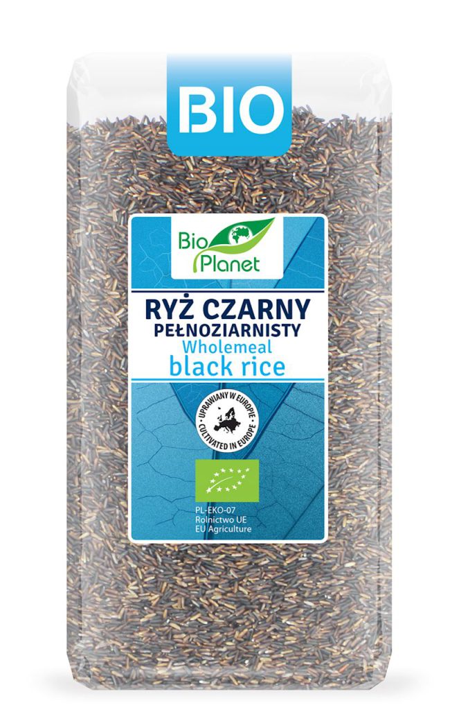 RYŻ CZARNY PEŁNOZIARNISTY (UPRAWIANY W EUROPIE) BIO 500 g – BIO PLANET