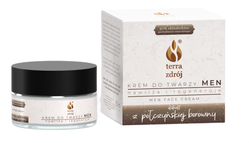 KREM DO TWARZY DLA MĘŻCZYZN NAWILŻAJĄCO – REGENERUJĄCY 50 ml – TERRA ZDRÓJ (SERIA BOROWINOWA)