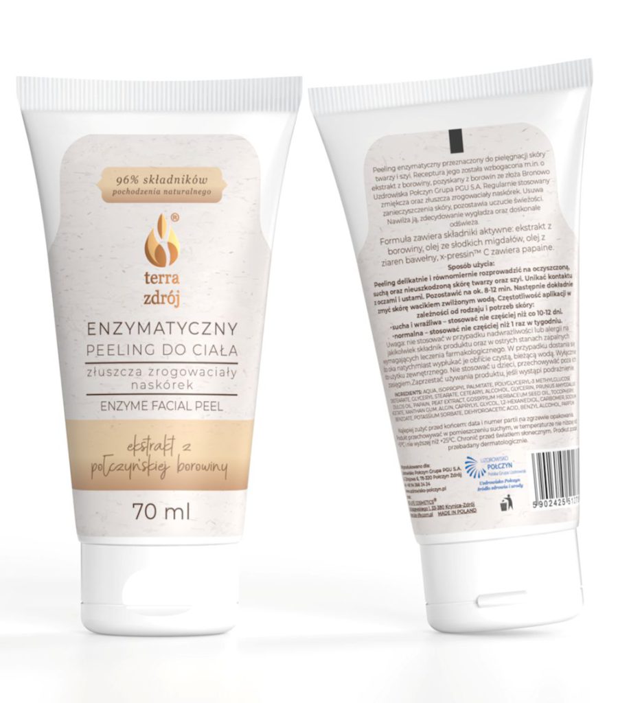 PEELING ENZYMATYCZNY DO CIAŁA 70 ml – TERRA ZDRÓJ (SERIA BOROWINOWA)