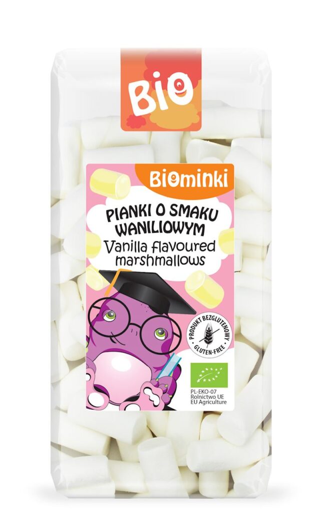 PIANKI O SMAKU WANILIOWYM BEZGLUTENOWE BIO 100 g – BIOMINKI