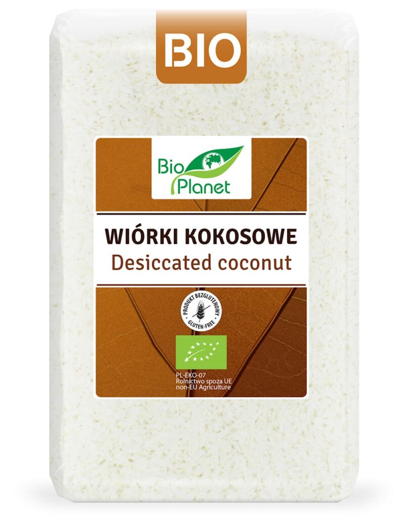 WIÓRKI KOKOSOWE BEZGLUTENOWE BIO 1 kg – BIO PLANET