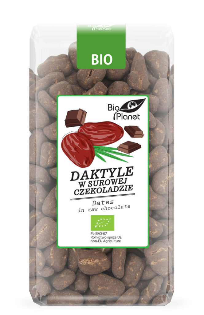 DAKTYLE W SUROWEJ CZEKOLADZIE BIO 250 g – BIO PLANET