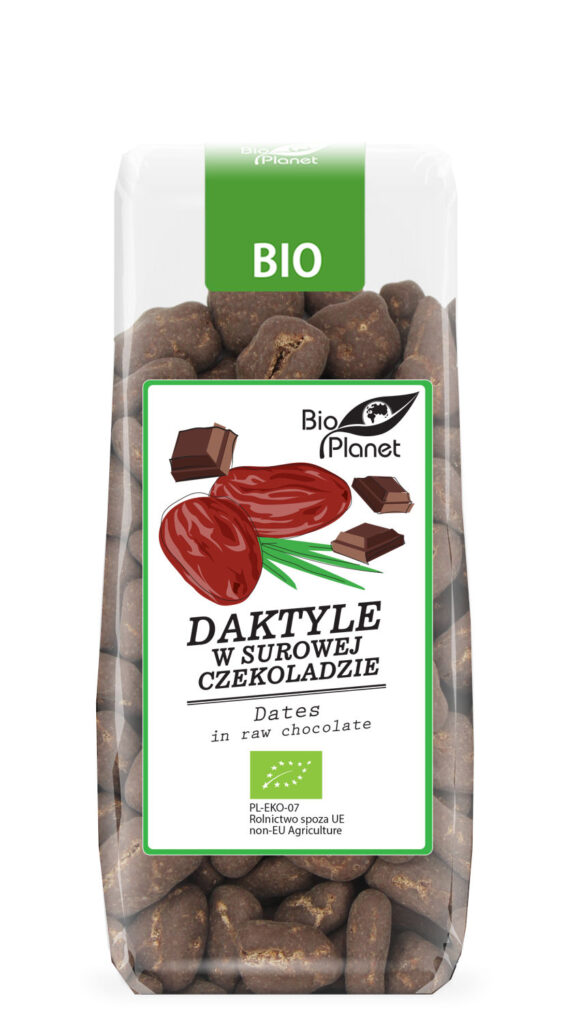 DAKTYLE W SUROWEJ CZEKOLADZIE BIO 100 g – BIO PLANET