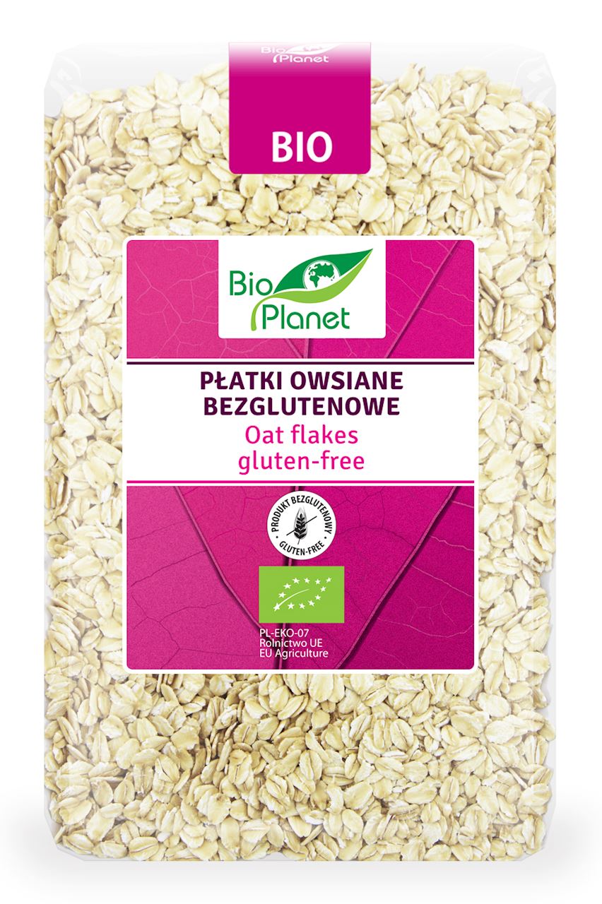 PŁATKI OWSIANE BEZGLUTENOWE BIO 1 kg - BIO PLANET