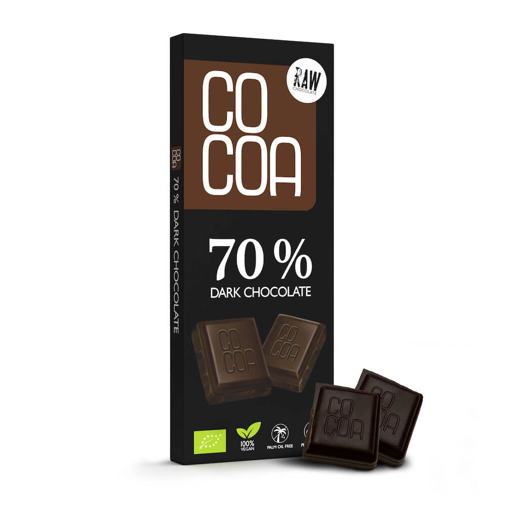 CZEKOLADA GORZKA 70 % BIO 40 g – COCOA
