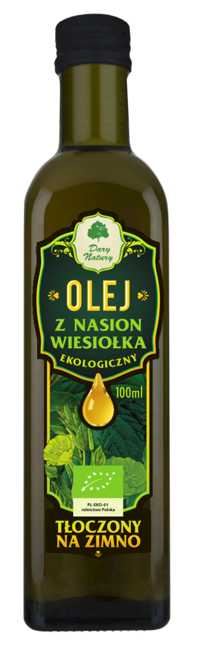 OLEJ Z WIESIOŁKA TŁOCZONY NA ZIMNO BIO 100 ml – DARY NATURY