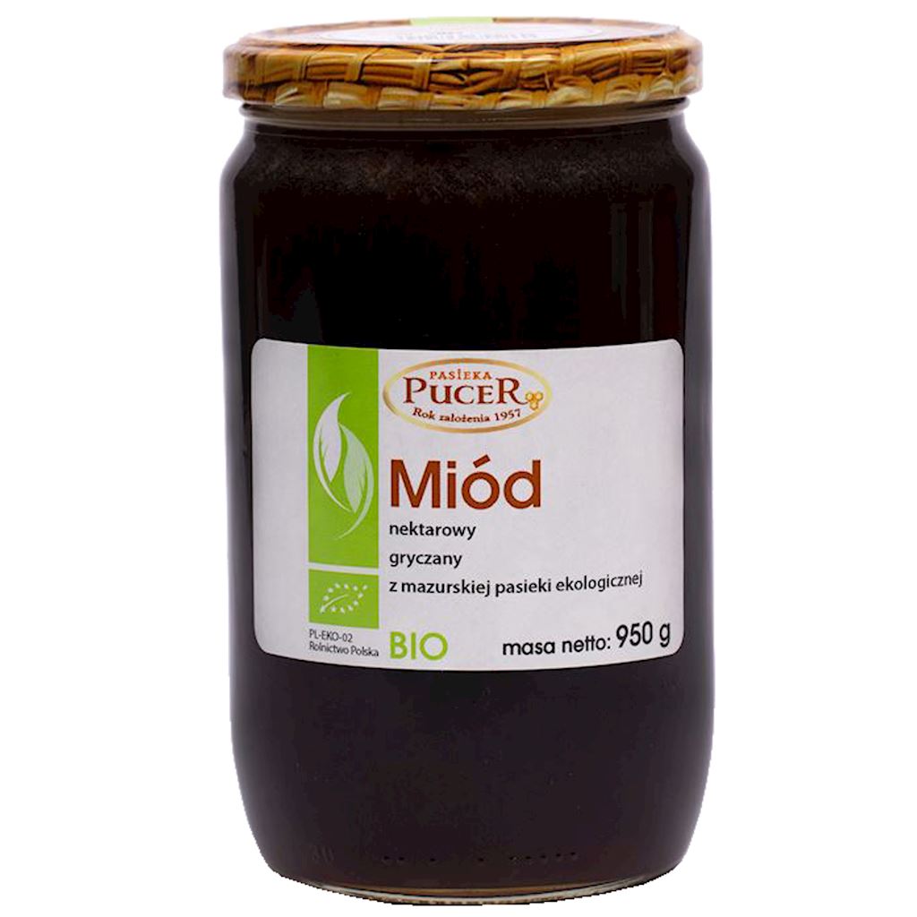 MIÓD NEKTAROWY GRYCZANY BIO 950 g – PASIEKA PUCER