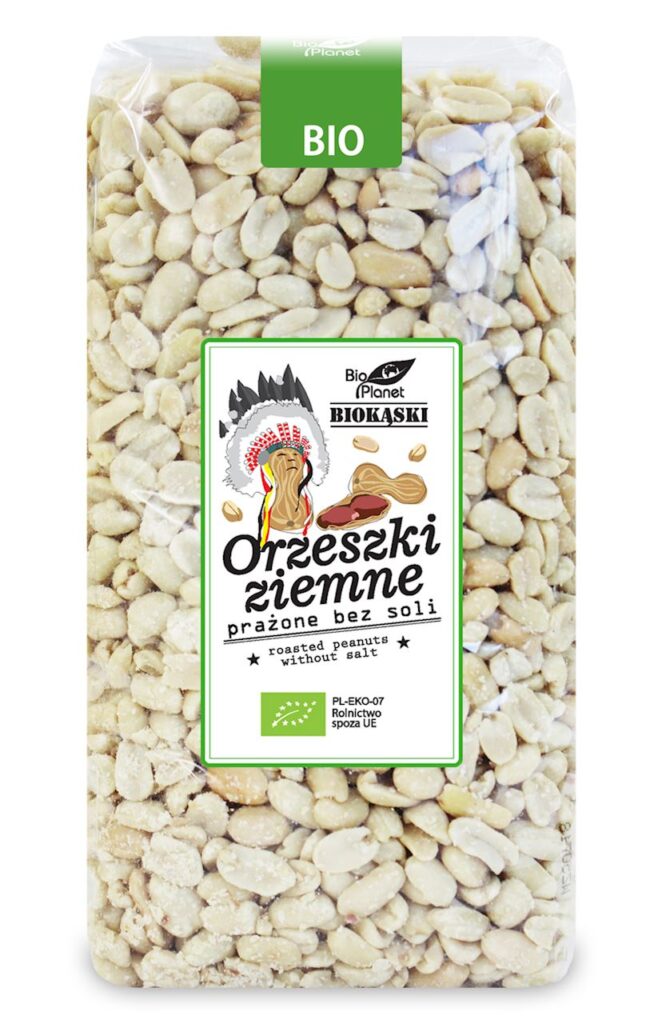 ORZESZKI ZIEMNE PRAŻONE BEZ SOLI BIO 1 kg – BIO PLANET