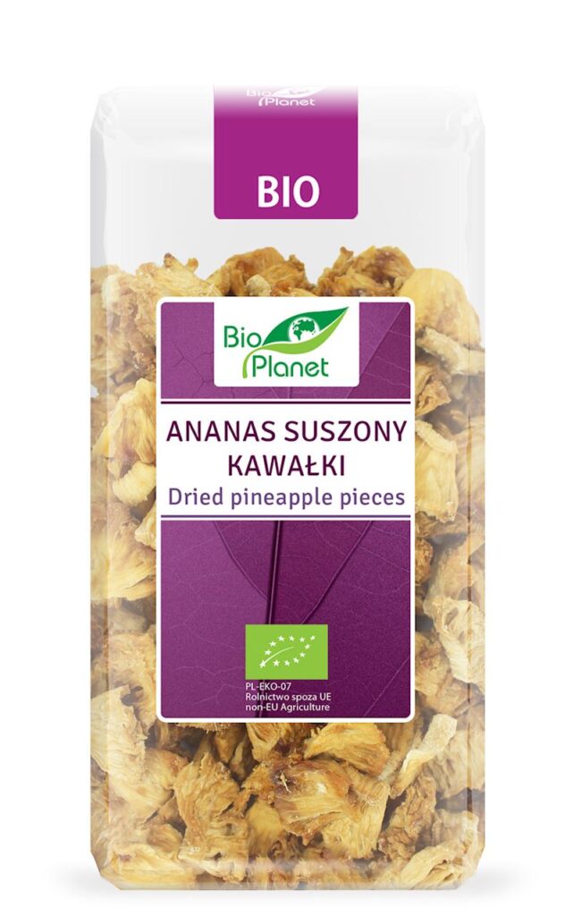 ANANAS SUSZONY KAWAŁKI BIO 100 g – BIO PLANET